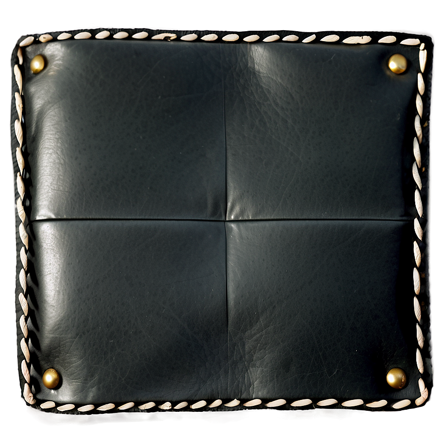 Vintage Black Leather Png Old PNG Image