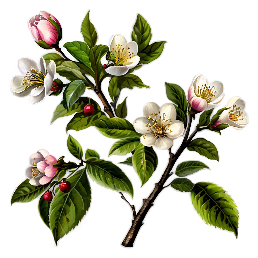 Vintage Blossom Png 30 PNG Image