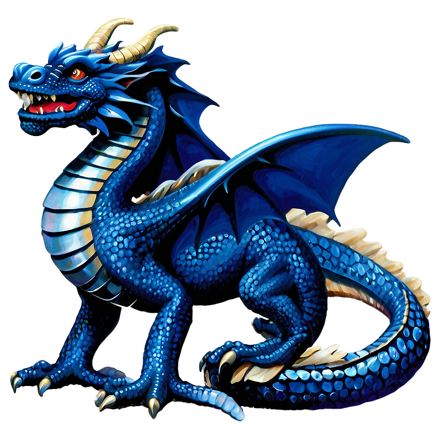 Vintage Blue Dragon Png Aud PNG Image