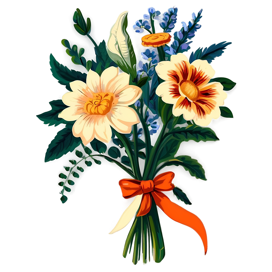 Vintage Bouquet Png 06122024 PNG Image