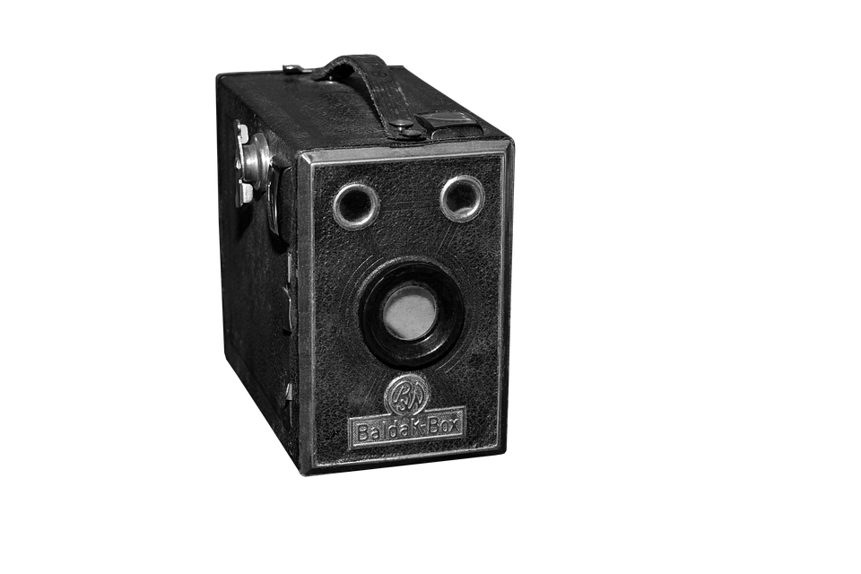 Vintage Box Camera Isolated PNG Image