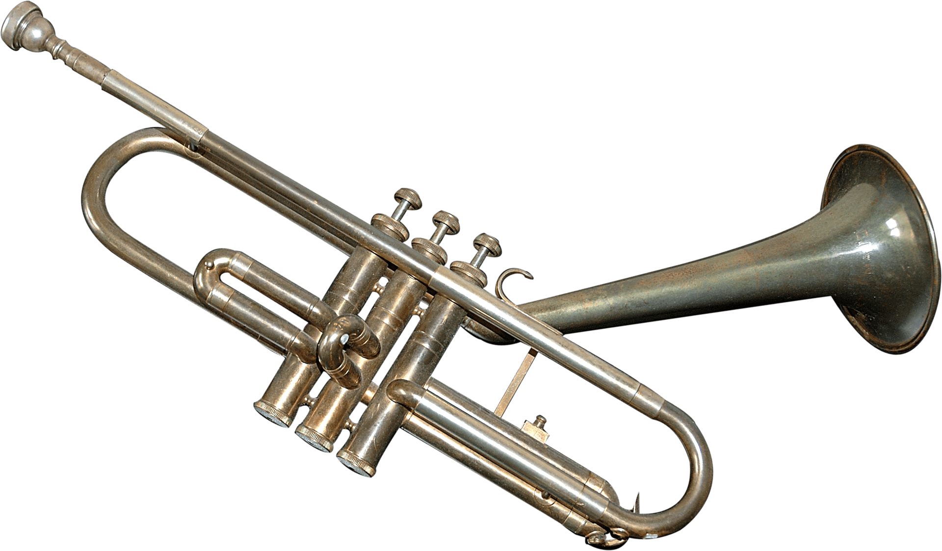 Vintage Brass Trumpet PNG Image