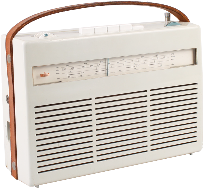 Vintage Braun Radio Design PNG Image