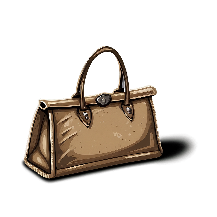 Vintage Brown Bag Png Phu PNG Image