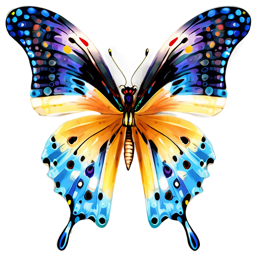 Vintage Butterfly Outline Png 30 PNG Image