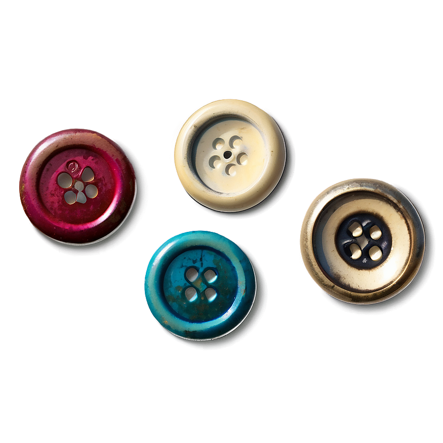 Vintage Buttons Assortment Png Hhb75 PNG Image