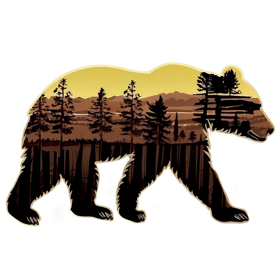 Vintage California Bear Design Png Nmd PNG Image