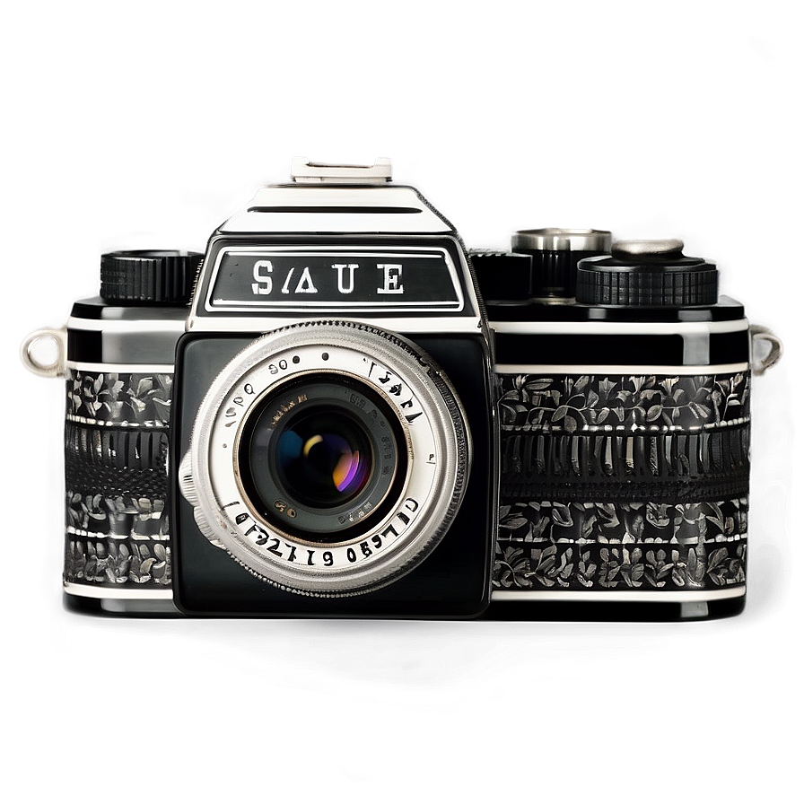 Vintage Camera Front View Png Eua73 PNG Image