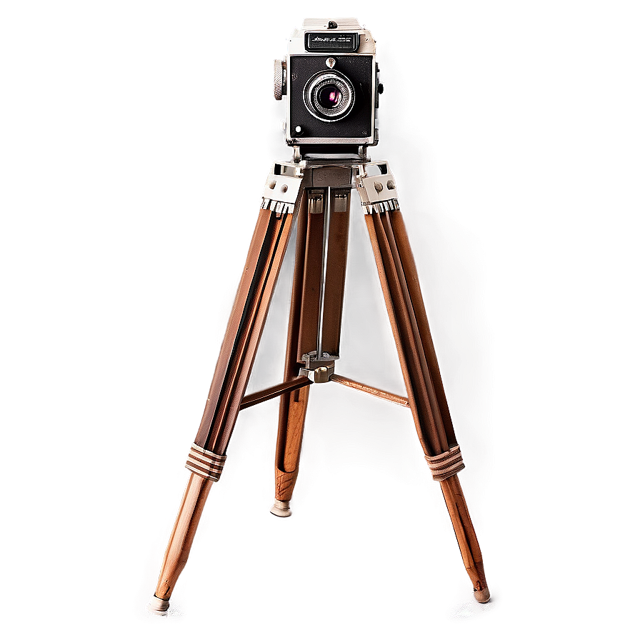 Vintage Camera On Tripod Png Fsm PNG Image