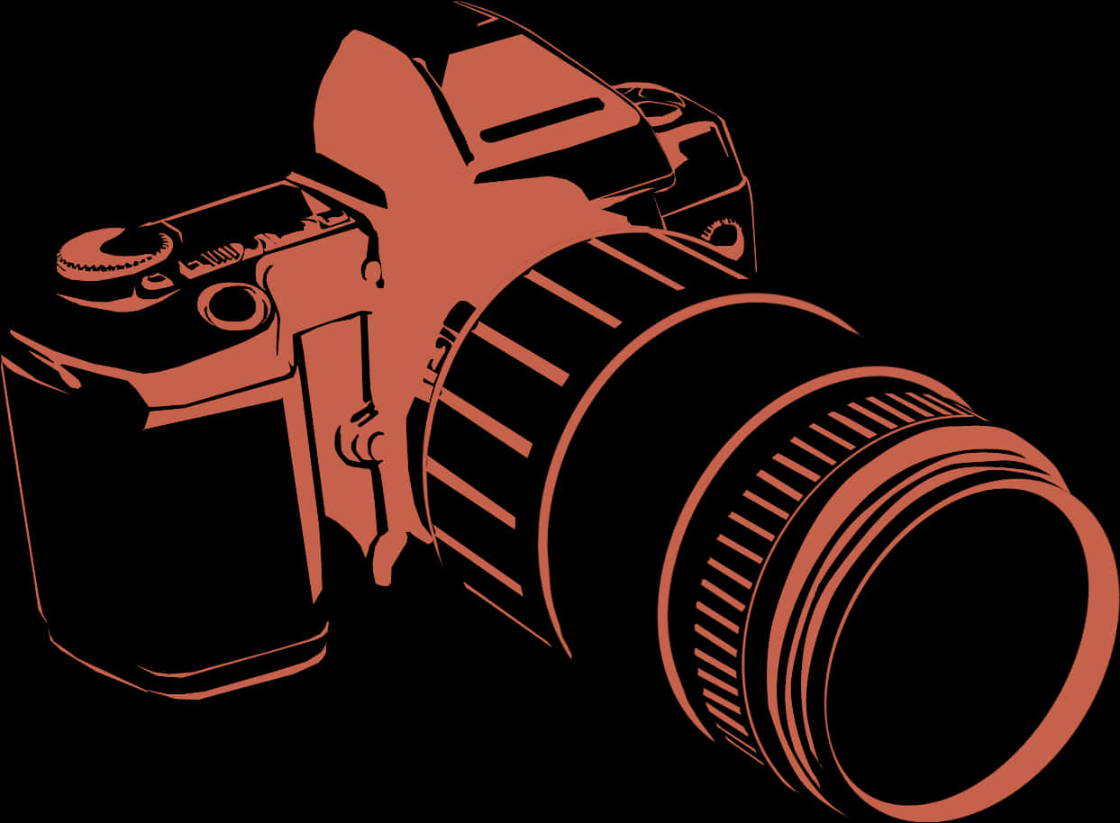 Vintage Camera Silhouette Logo PNG Image