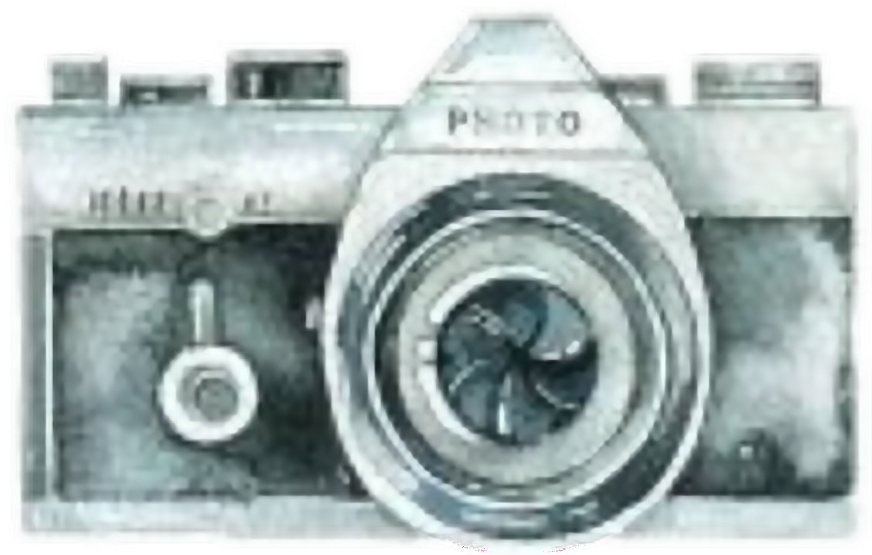 Vintage Camera Sketch Logo PNG Image