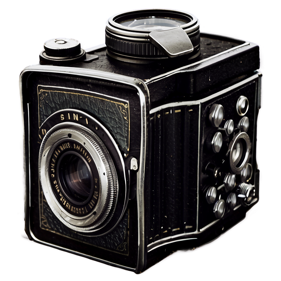 Vintage Camera Top View Png Qun PNG Image