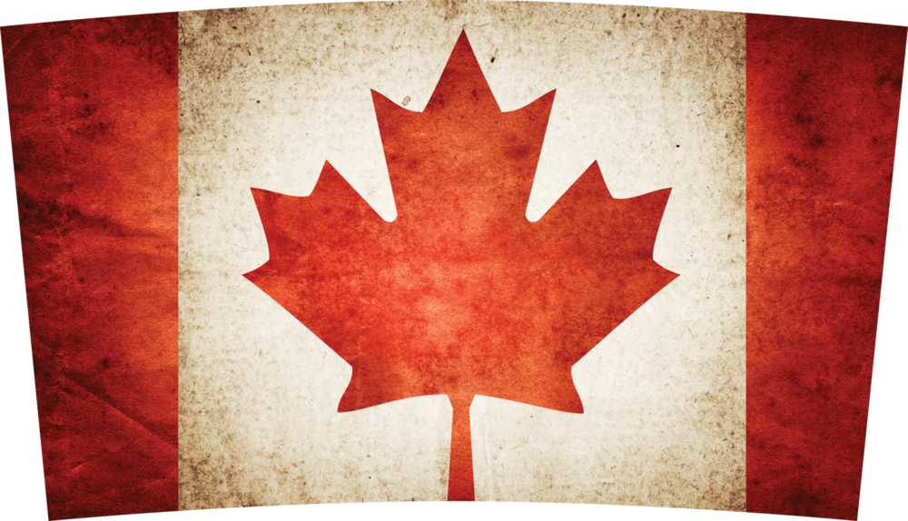 Vintage Canadian Flag PNG Image