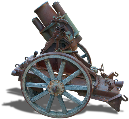 Vintage Cannonon Wheels PNG Image