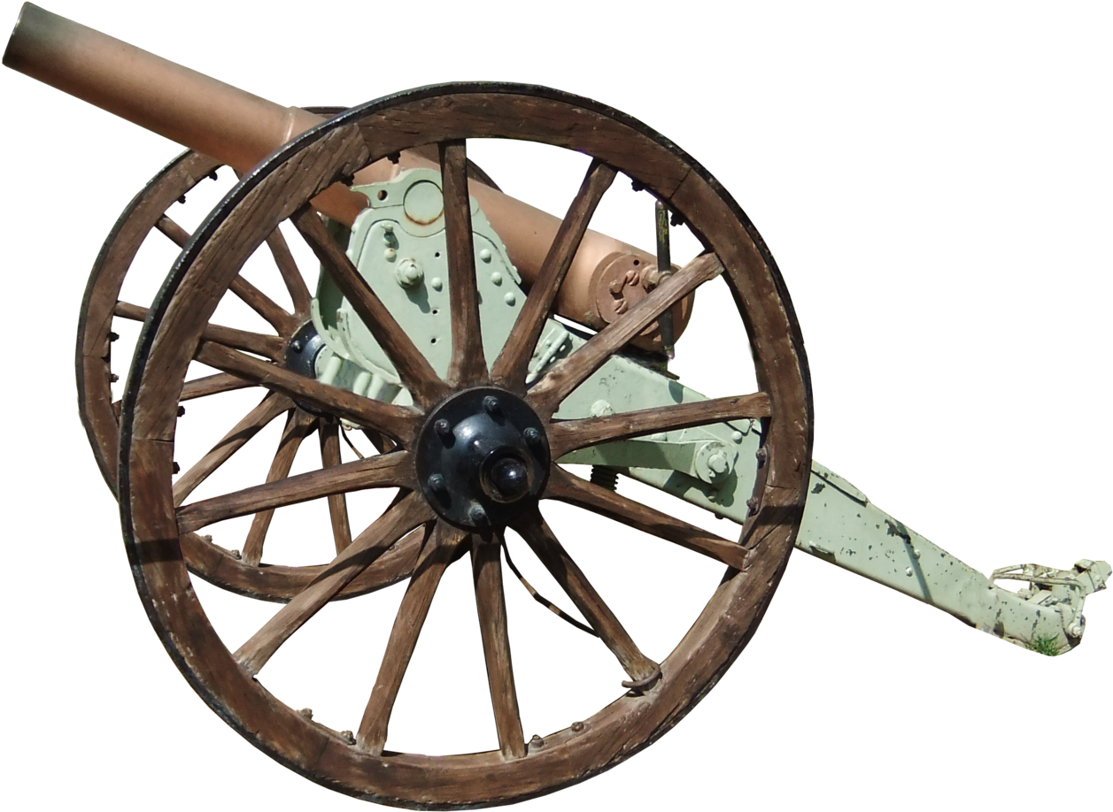 Vintage Cannonon Wheels PNG Image