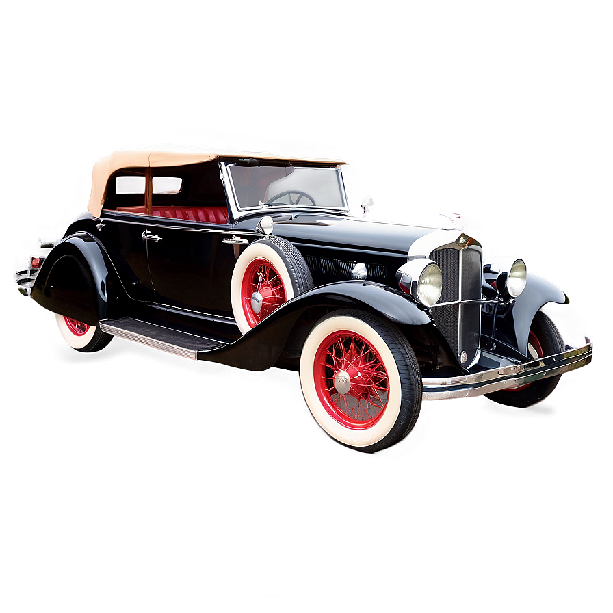 Vintage Car And Fashion Era Png Ncw75 PNG Image