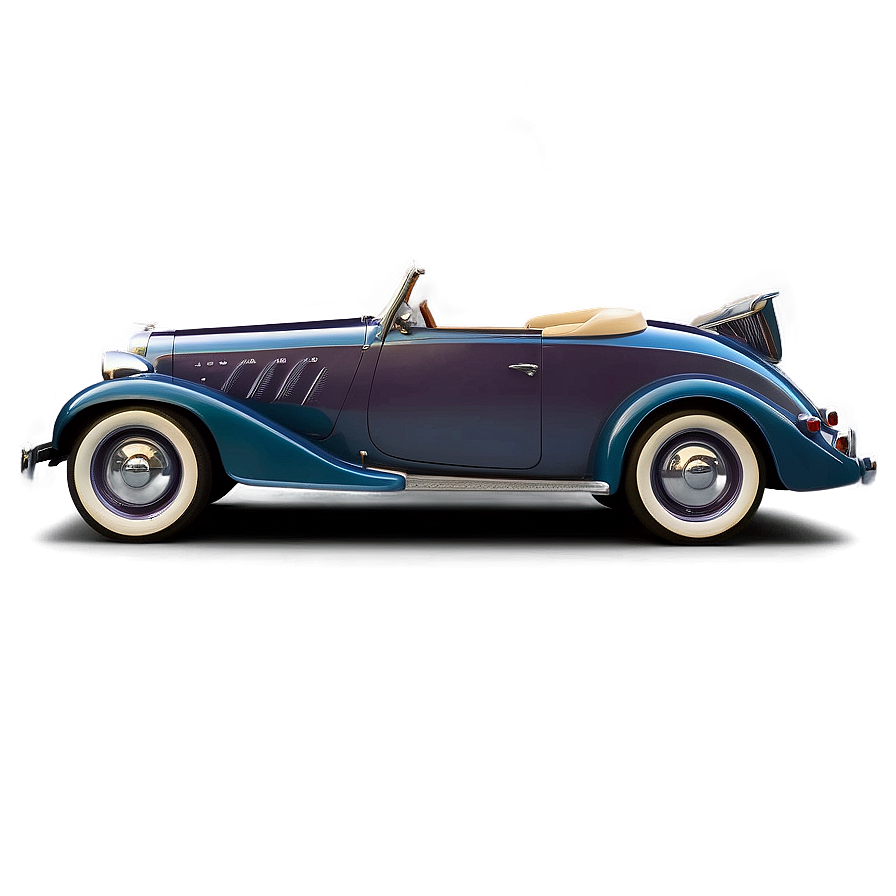 Vintage Car At Dusk Png Ora PNG Image