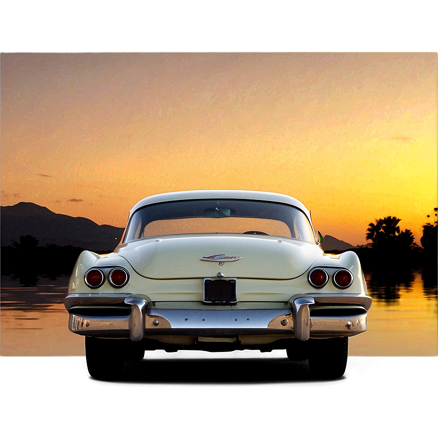 Vintage Car At Sunset Png Lov40 PNG Image