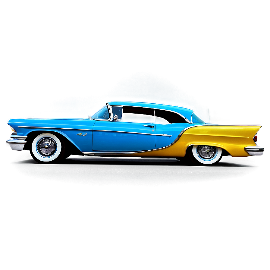 Vintage Car In Cityscape Png 06252024 PNG Image