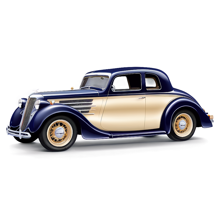 Vintage Car Vector Drawing Png Eqt74 PNG Image