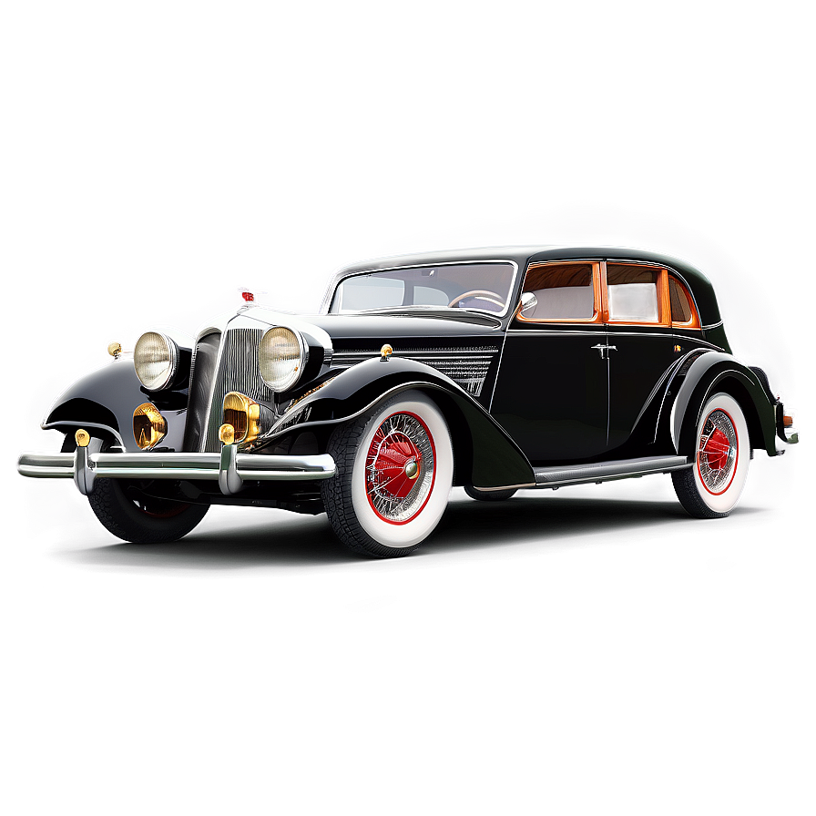 Vintage Car With Elegant Detailing Png 06252024 PNG Image