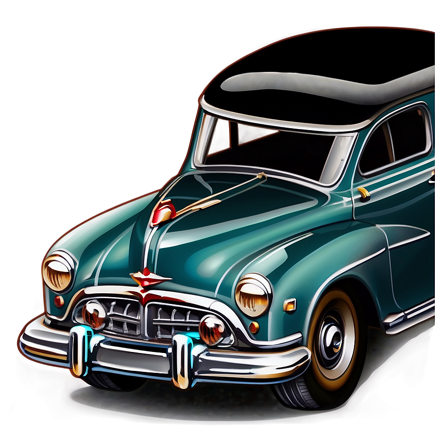 Vintage Car With Elegant Detailing Png 06252024 PNG Image