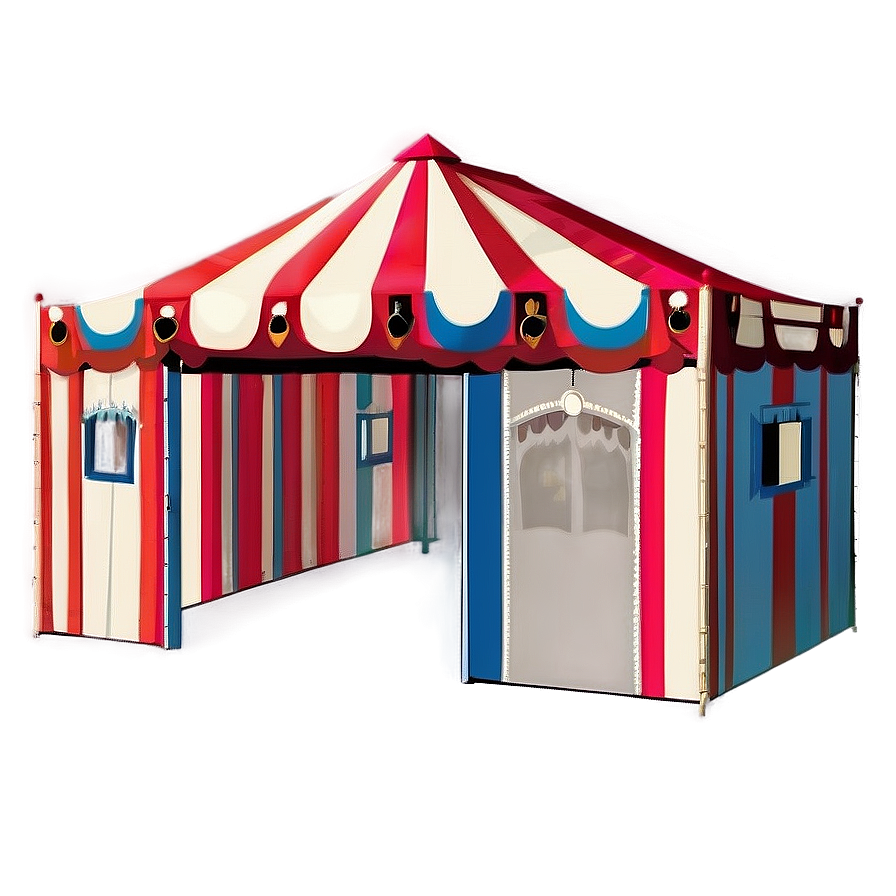 Vintage Carnival Tent Graphic Png Nyj75 PNG Image