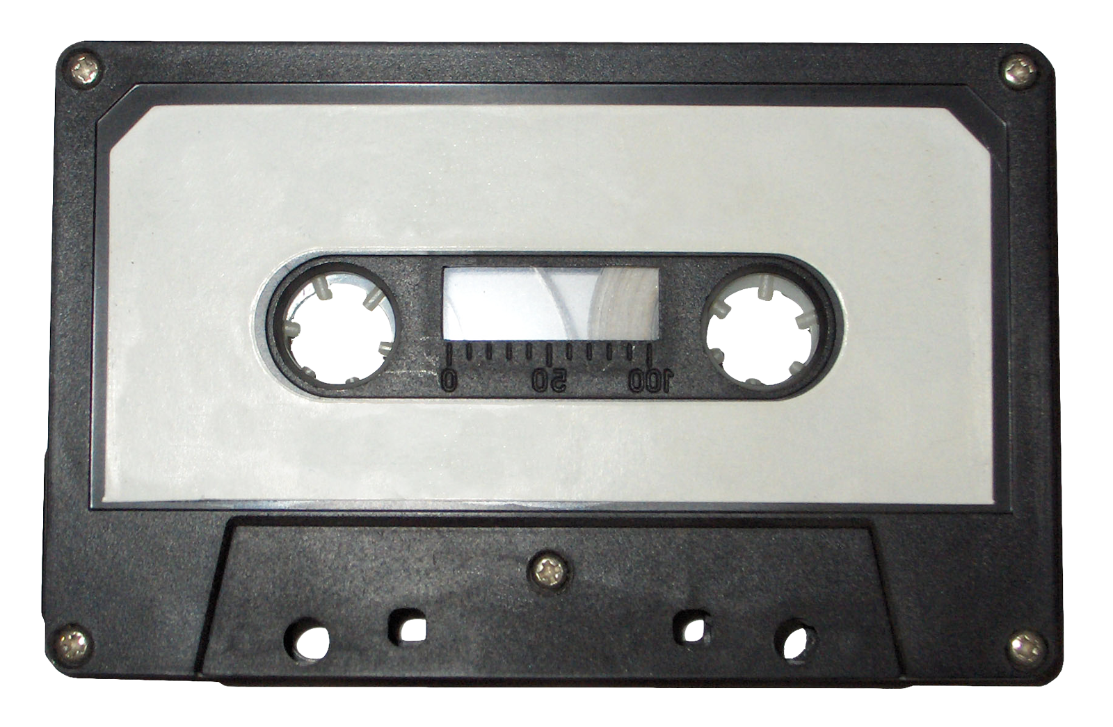 Vintage Cassette Tape Closeup PNG Image