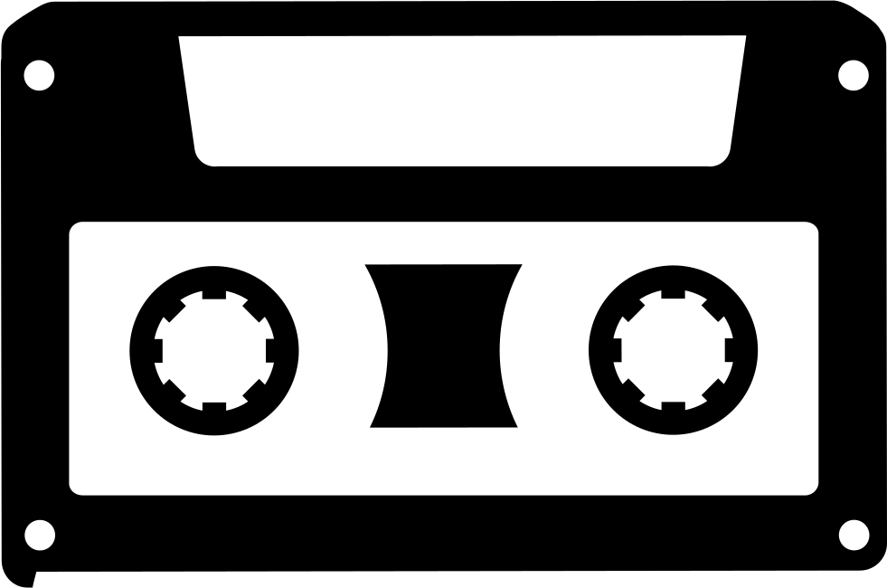 Vintage Cassette Tape Graphic PNG Image