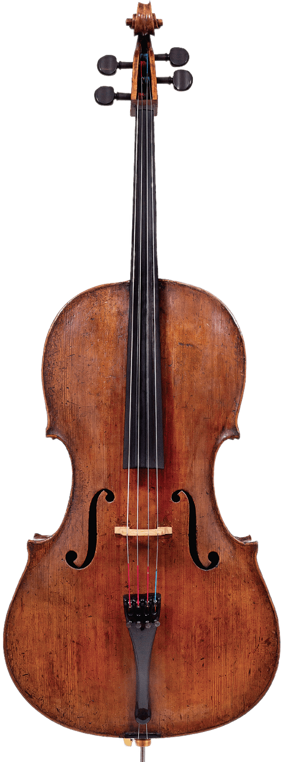 Vintage Cello Front View.png PNG Image