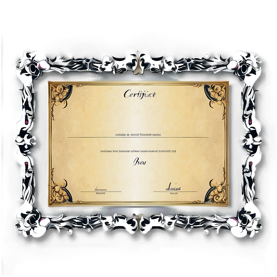 Vintage Certificate Frame Png 06262024 PNG Image