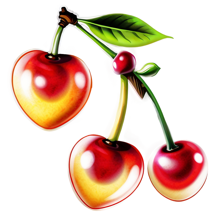 Vintage Cherry Illustration Png 05212024 PNG Image