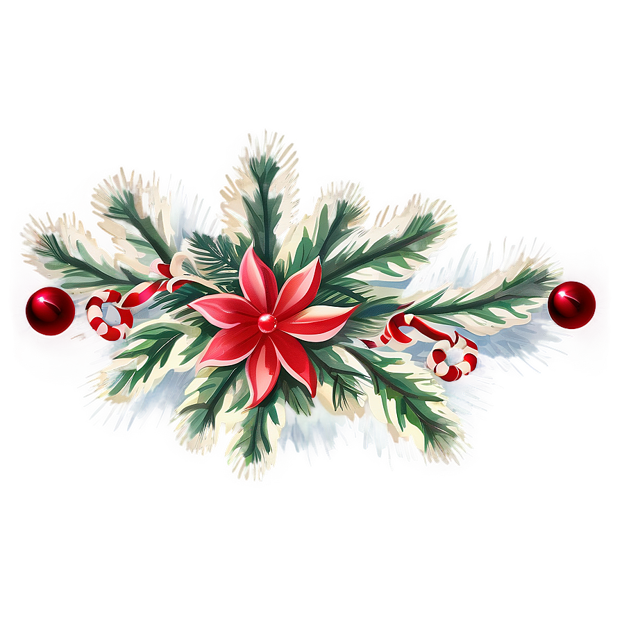 Vintage Christmas Card Png Pek PNG Image