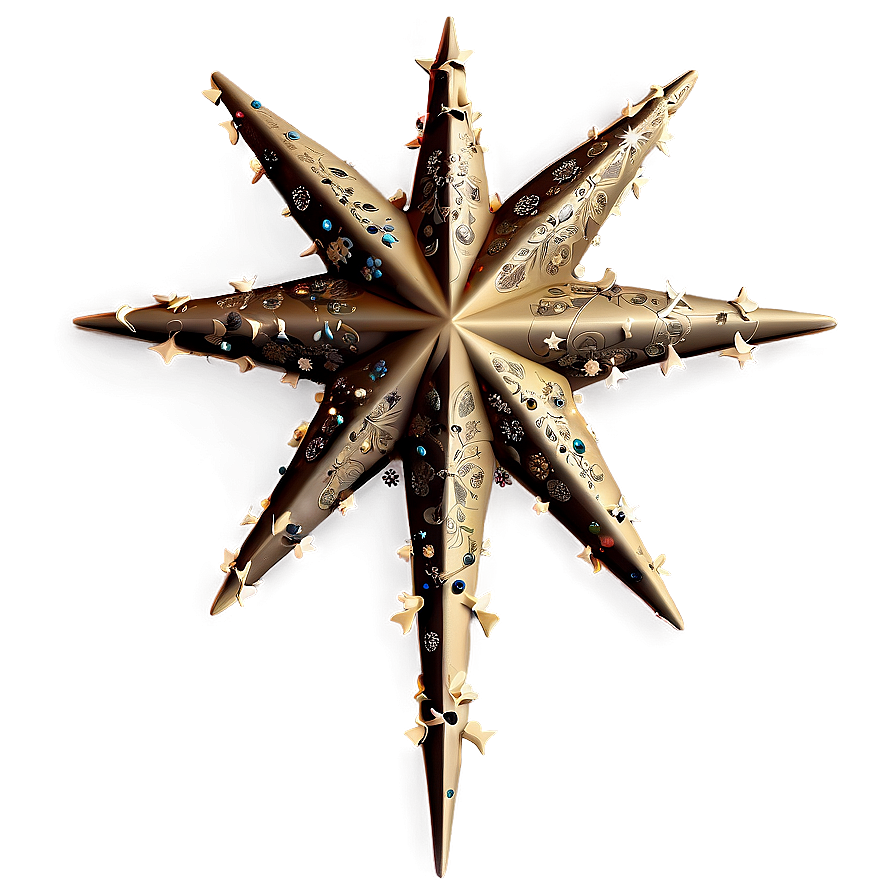 Vintage Christmas Tree Star Png Pov93 PNG Image