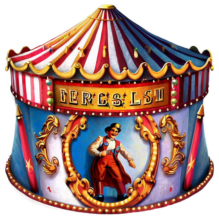 Vintage Circus Poster Png Ccy PNG Image