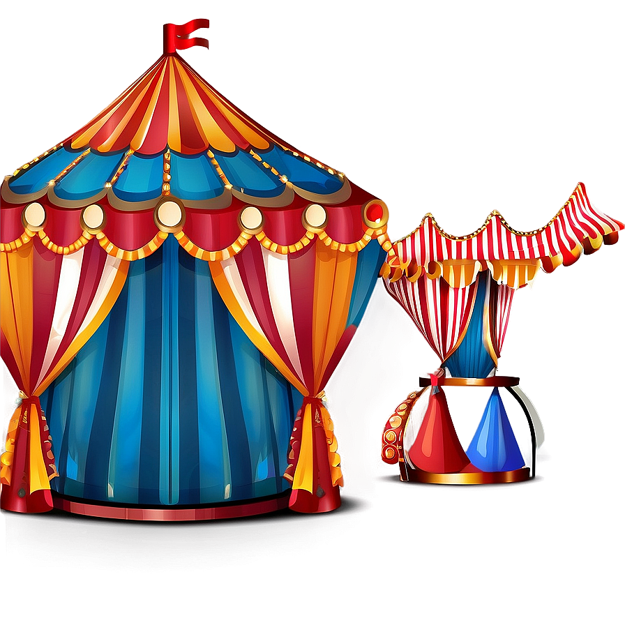 Vintage Circus Tent Design Png Mpi19 PNG Image