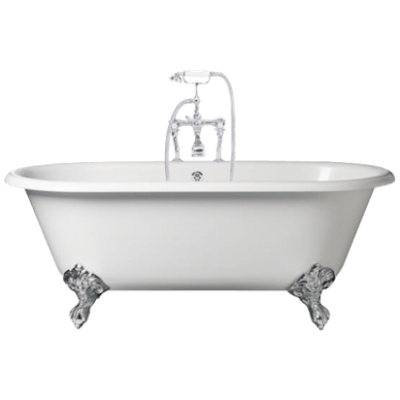 Vintage Clawfoot Bathtubwith Faucet PNG Image