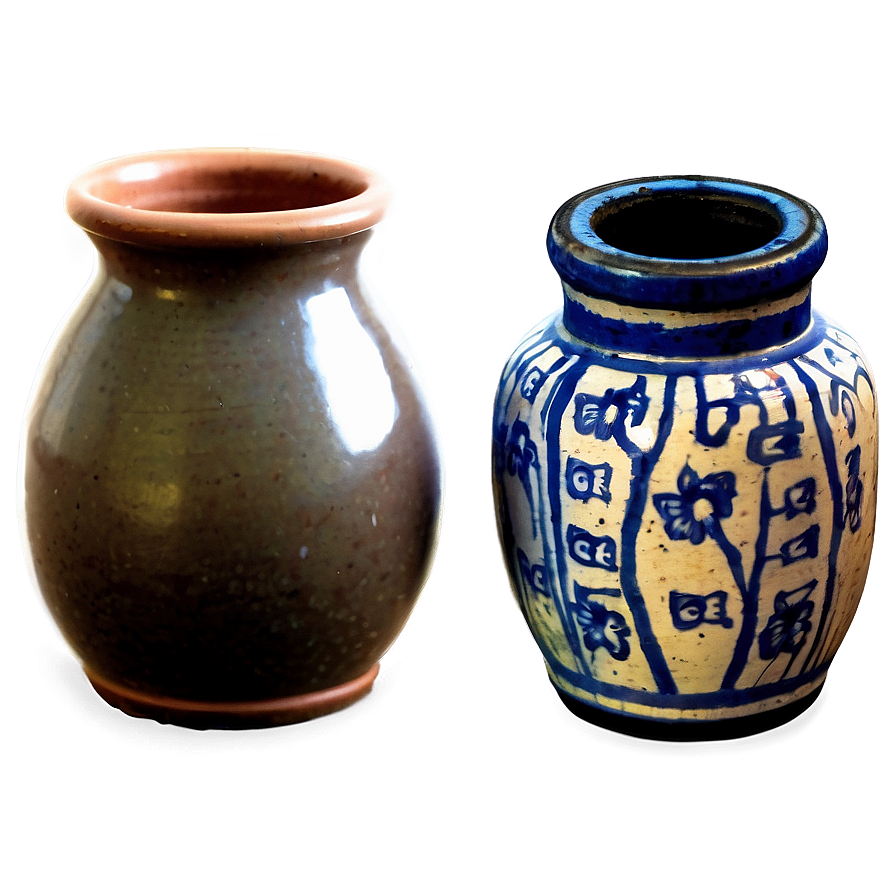 Vintage Clay Ink Pots Png Are PNG Image