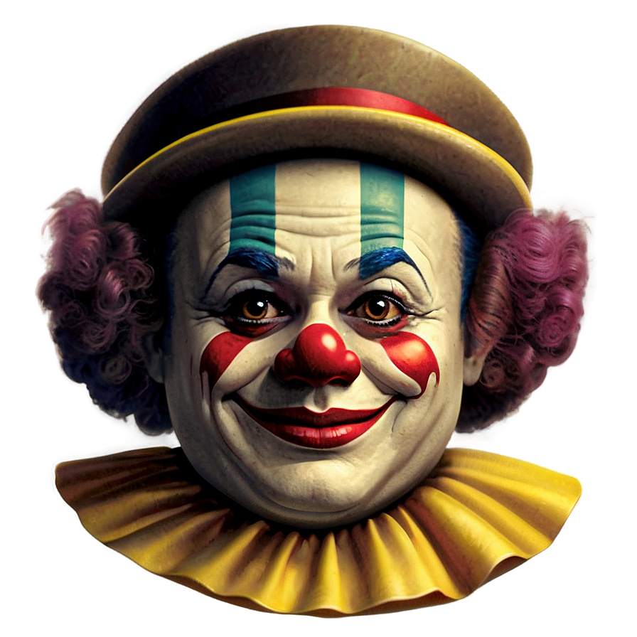 Vintage Clown Emoji Png Dhp76 PNG Image