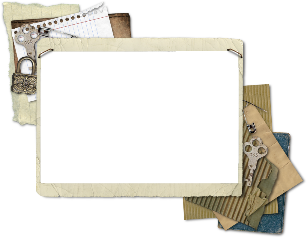 Vintage Collage Photo Frame PNG Image