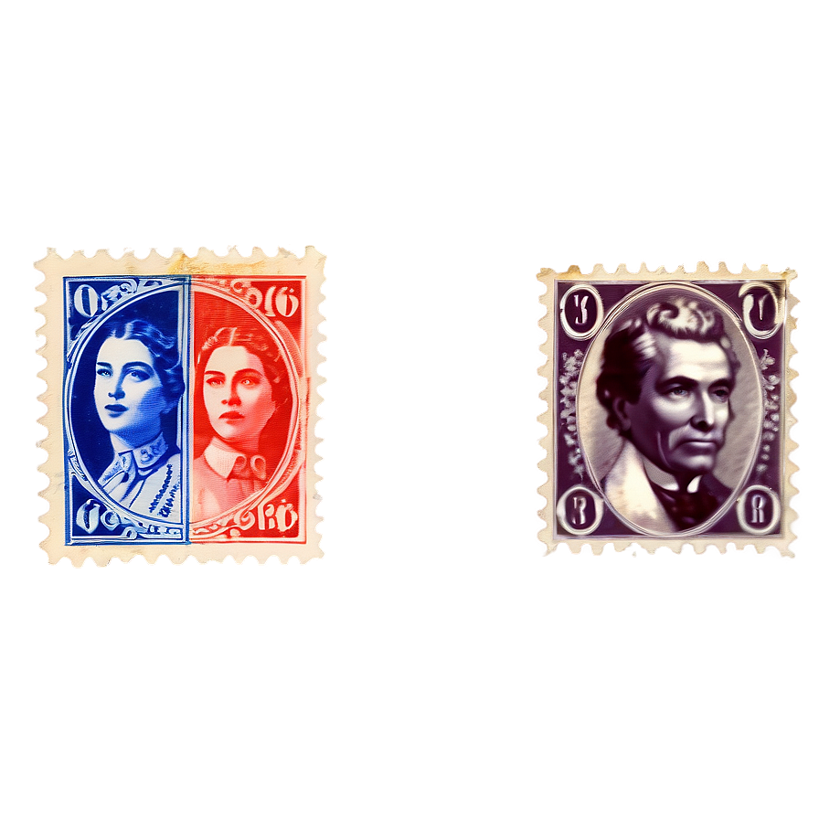 Vintage Commemorative Stamp Png Joj PNG Image