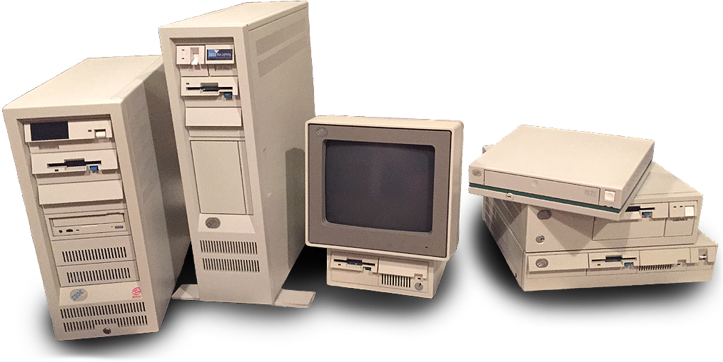 Vintage Computer Collection PNG Image