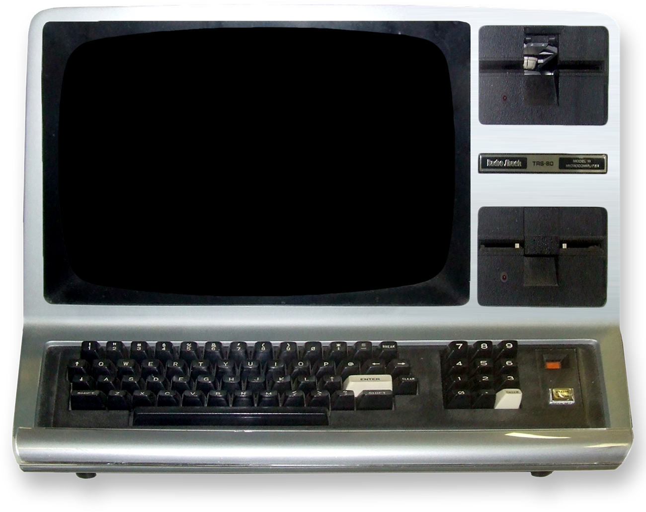 Vintage Computer T R S80 Model I I I PNG Image