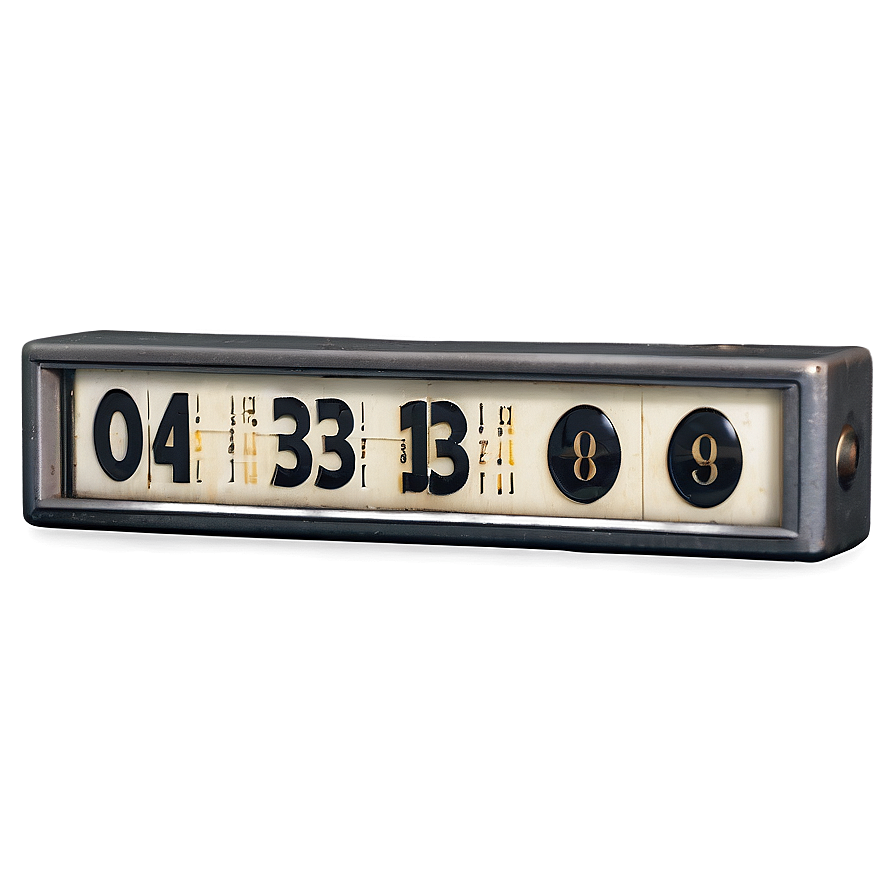 Vintage Countdown Timer Png 10 PNG Image