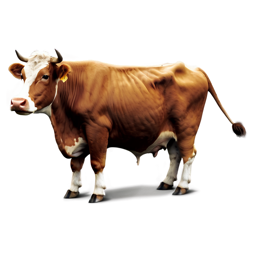 Vintage Cow Drawing Clipart Png 50 PNG Image