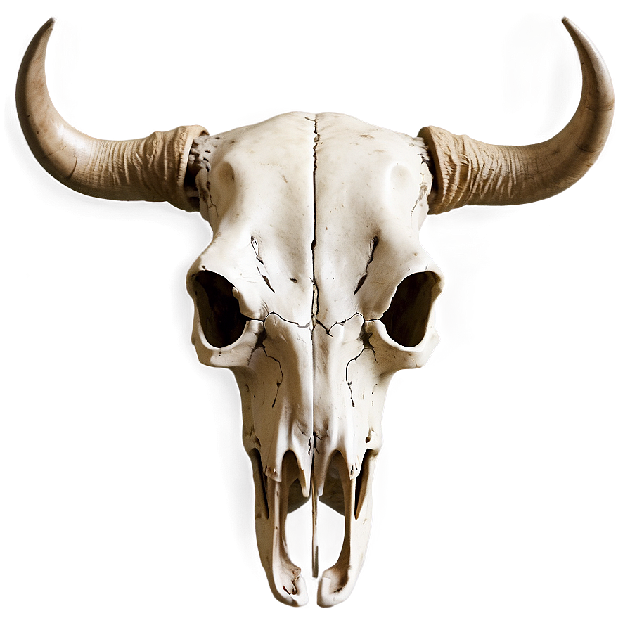 Vintage Cow Skull Drawing Png Hjt PNG Image