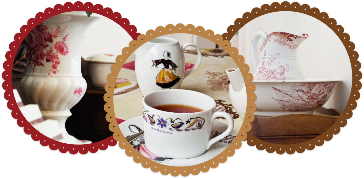 Vintage Crockery Collection PNG Image