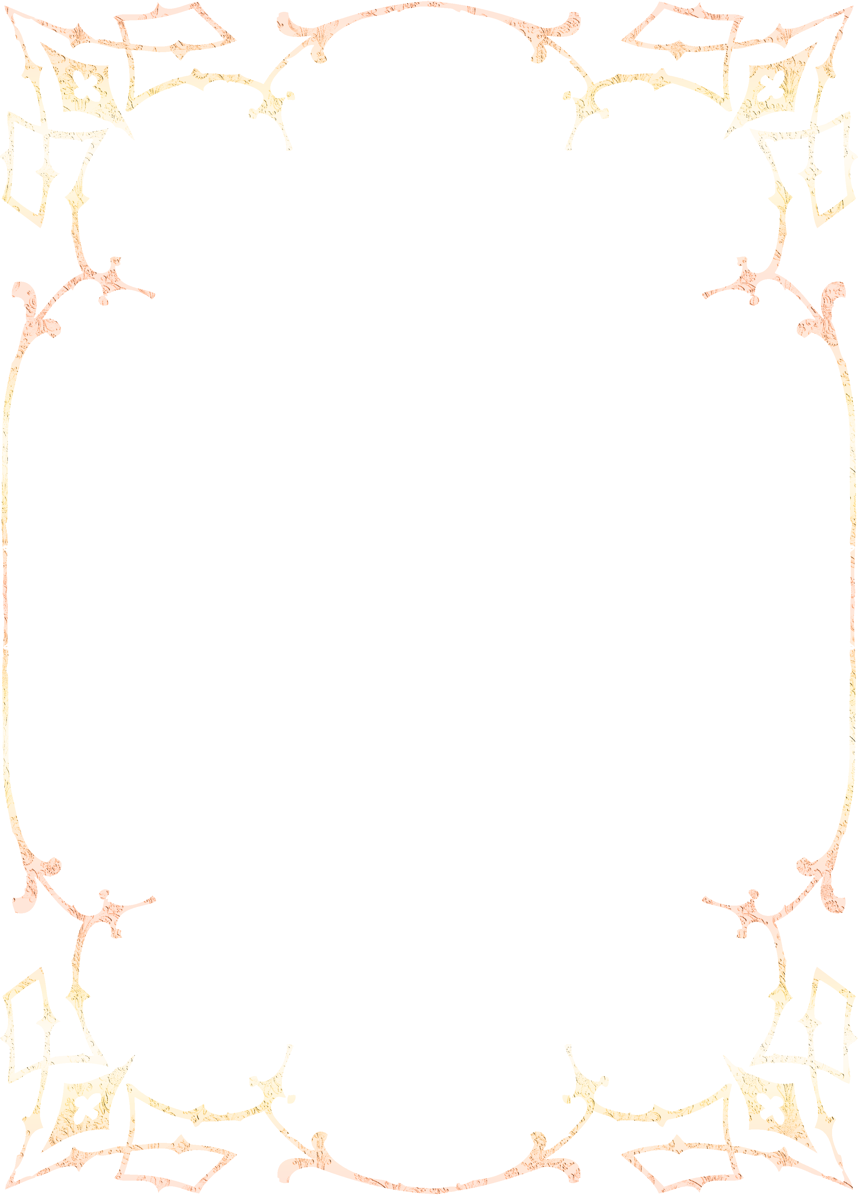 Vintage Decorative Frame Old Paper Texture PNG Image