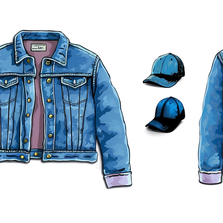 Vintage Denim Jacket Png 06132024 PNG Image