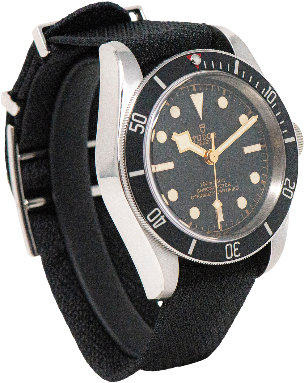 Vintage Diver Watch Black Background PNG Image